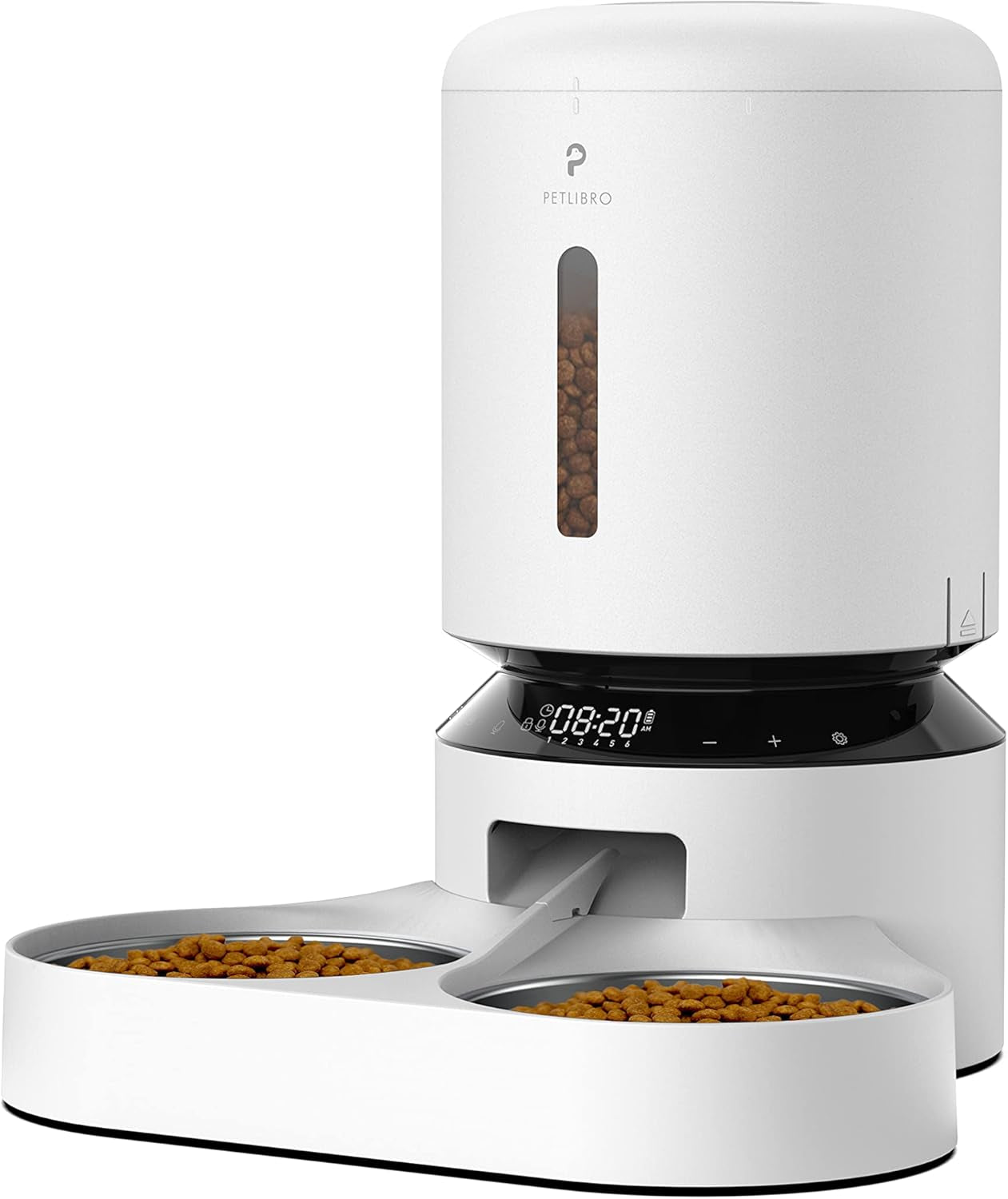 PETLIBRO Automatic Cat Feeder with Camera for Two Cats, 1080P HD Video with Night Vision, 5G Wifi Pet Feeder with Phone APP Control, 2-Way Audio for Cat & Dog, Low Food & Motion & Sound Alerts