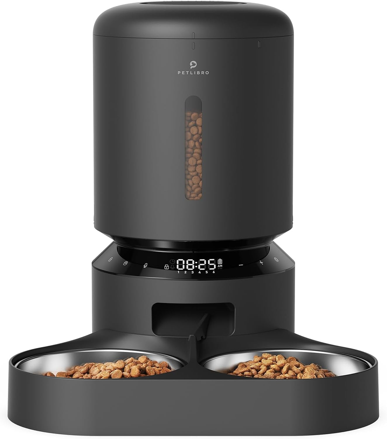 PETLIBRO Automatic Cat Feeder with Camera for Two Cats, 1080P HD Video with Night Vision, 5G Wifi Pet Feeder with Phone APP Control, 2-Way Audio for Cat & Dog, Low Food & Motion & Sound Alerts