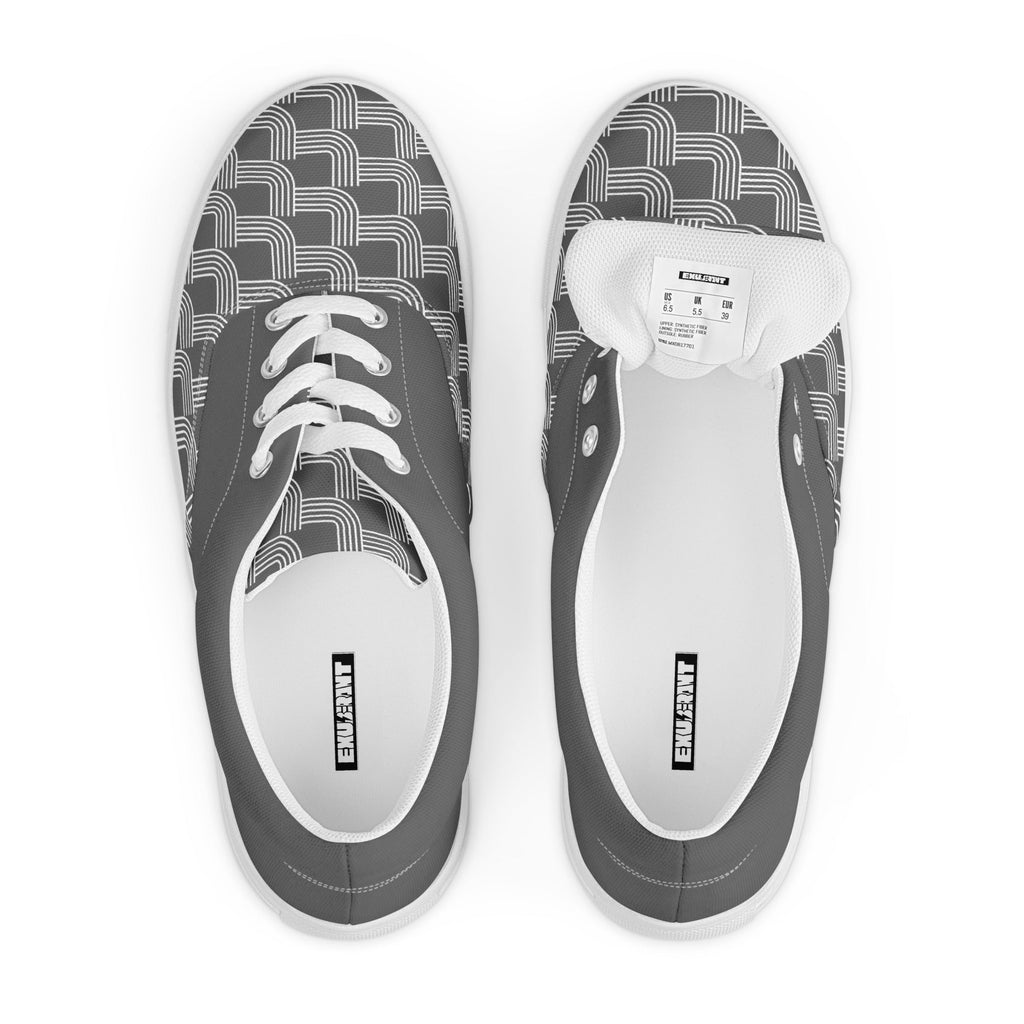 EXUBERANT - Mens Lace Up Canvas Everyday Shoes, Durale, Minimalist, Comfortable