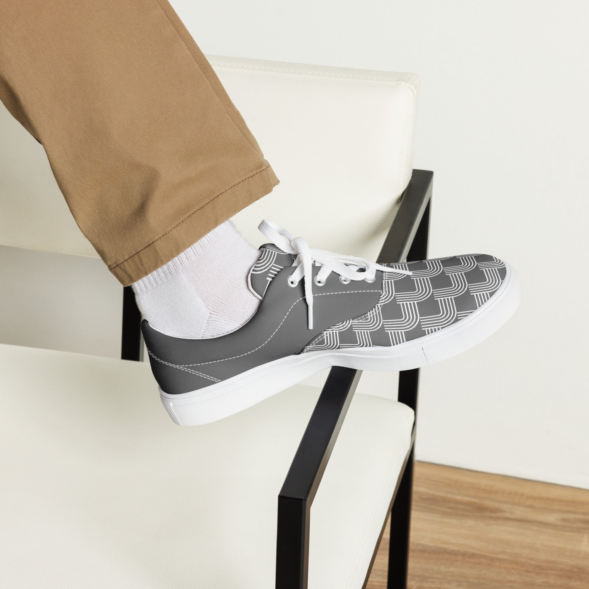 EXUBERANT - Mens Lace Up Canvas Everyday Shoes, Durale, Minimalist, Comfortable