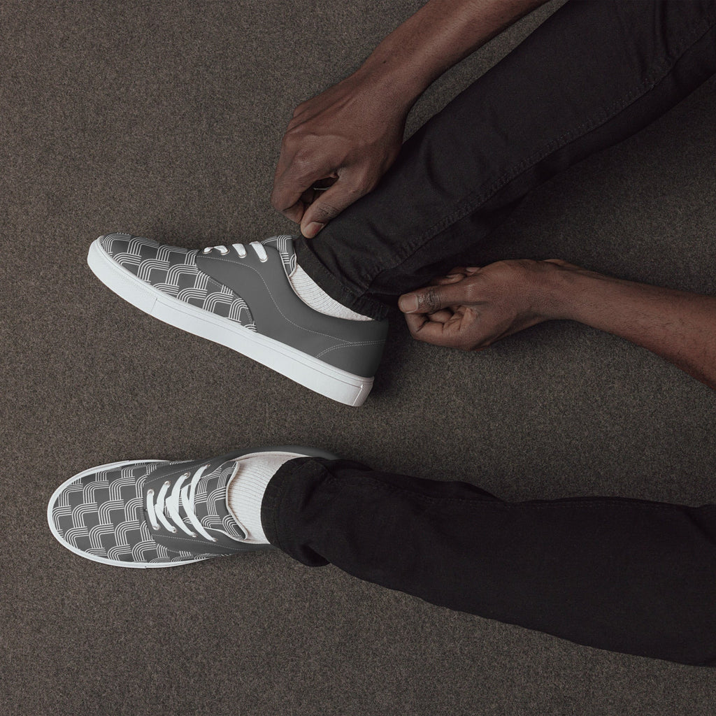 EXUBERANT - Mens Lace Up Canvas Everyday Shoes, Durale, Minimalist, Comfortable