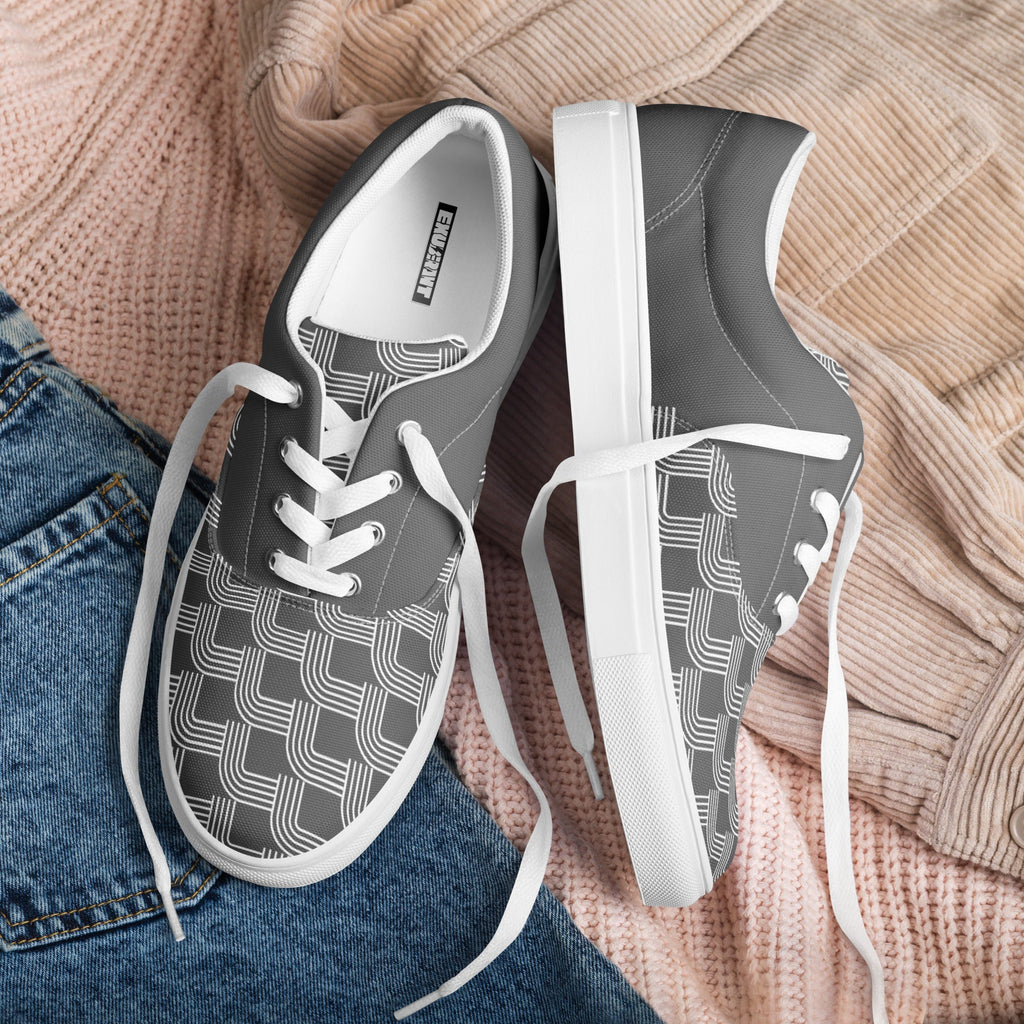 EXUBERANT - Mens Lace Up Canvas Everyday Shoes, Durale, Minimalist, Comfortable